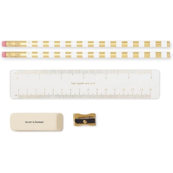 Kate Spade New York Pen and Pencil Case Mini Golf Multi Colorful Polka Dot Pouch - Picture 6 of 7